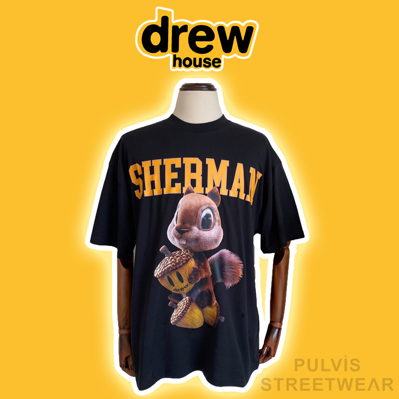 Áo tee House 3D Sherman Black SS Tee , áo thun cotton hình sóc cao cấp