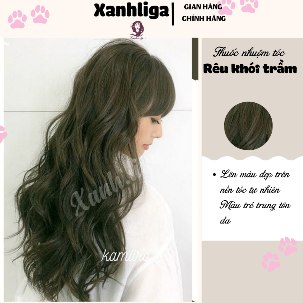 thuốc nhuộm tóc rêu khói trầm