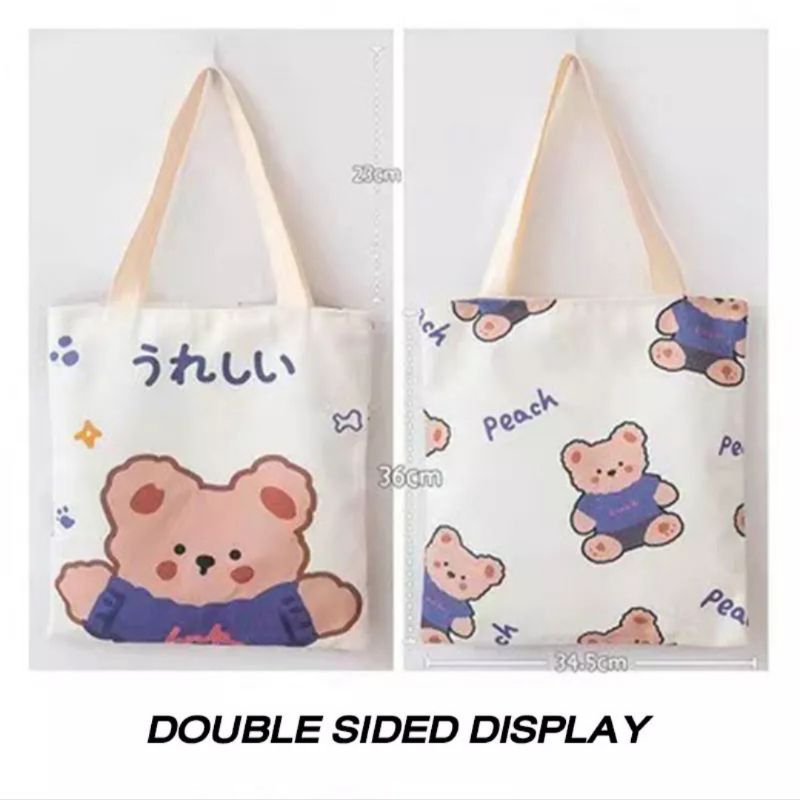 Túi Tote Balo Chim Cánh Cụt Cho Học Sinh, Sinh Viên