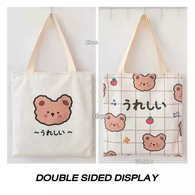 Túi Tote Balo Chim Cánh Cụt Cho Học Sinh, Sinh Viên