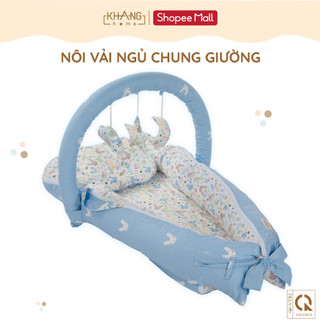 Nôi Vải Ngủ Chung Giường Cho Trẻ Sơ Sinh Khang Home ( không Bèo )- Cotton Thiên Nhiên Cao Cấp - Giặt Máy Tiện Lợi