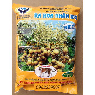 1 kg phân bón chuyên dùng xử lý tưới gốc ra hoa nhãn ido ra hoa đồng loạt, nghịch vụ