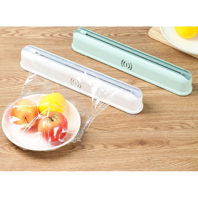 Hộp cắt đa năng cắt màng bọc thực phẩm, giấy nến, giấy bạc...( tặng kèm 1 cuộn màng bọc)