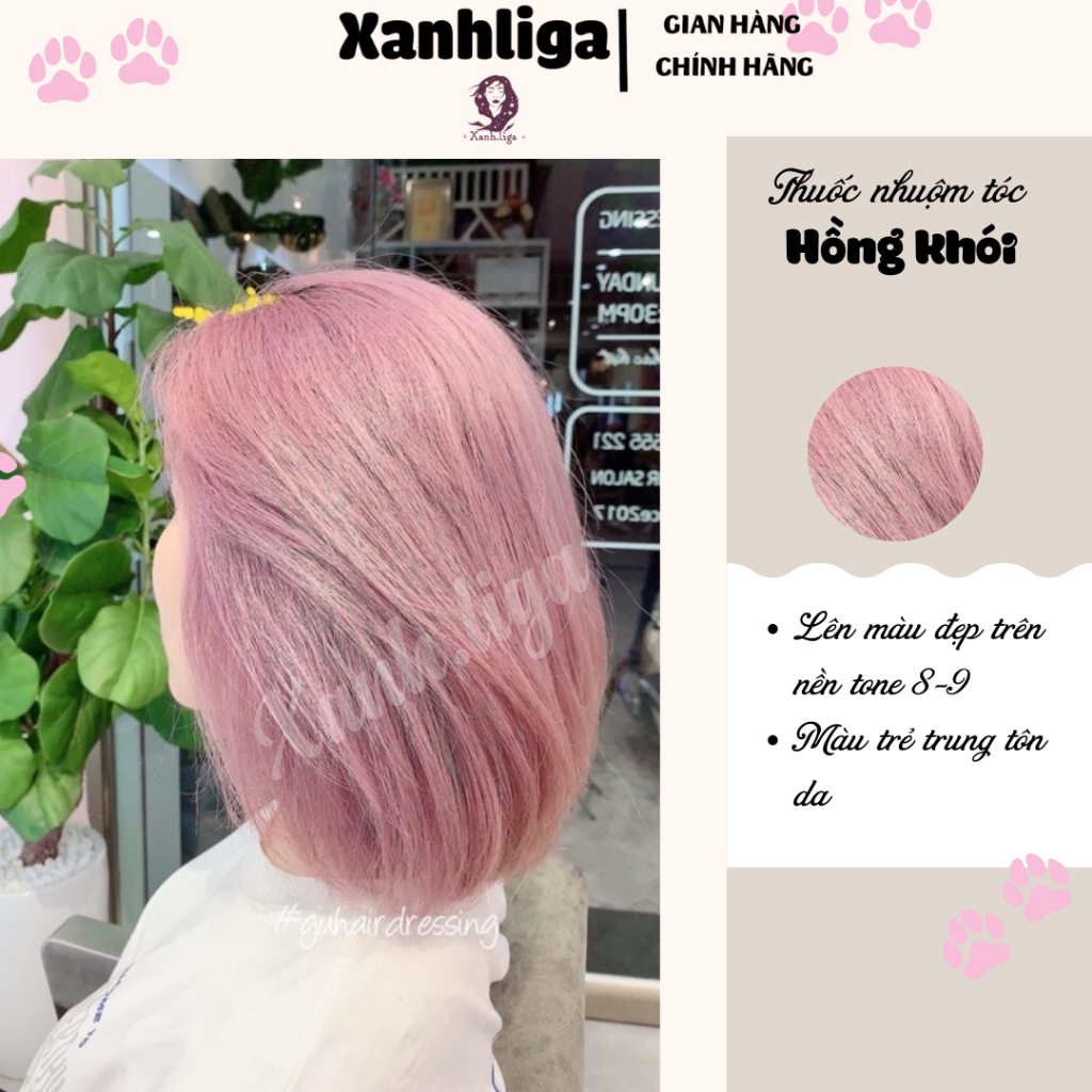 thuốc nhuộm màu hồng khói