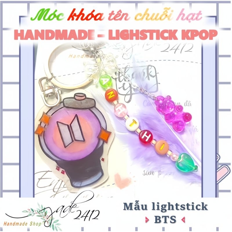 MÓC KHOÁ HANDMADE - KPOP LIGHTSTICK