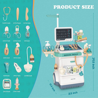 Bộ Đồ Chơi Kệ Xe Đẩy Bác Sĩ 26 Món