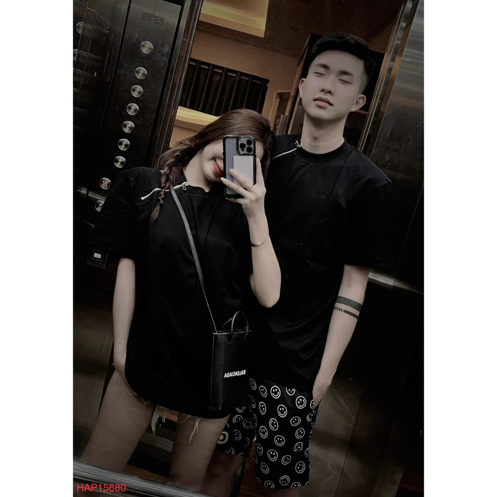 🔥Hot🔥Áo thun DG trơn phối khóa thiết kế hot trend Nam nữ New 2023