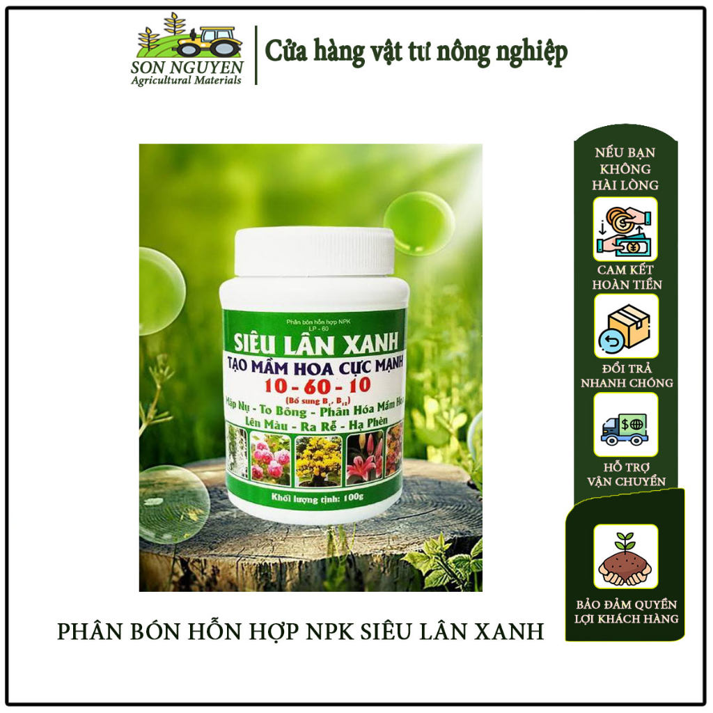 Phân bón lá siêu LÂN AC 10-60-10 lọ 100gr
