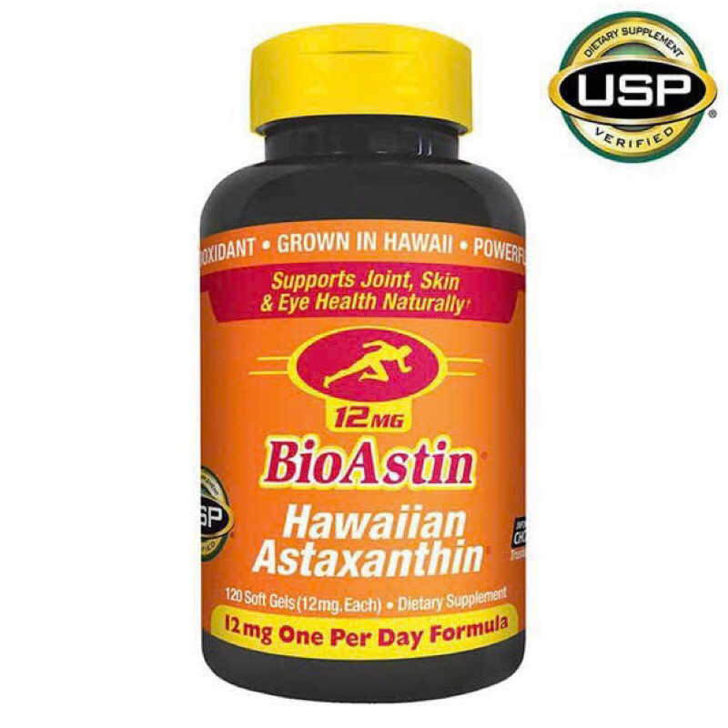 Viên uống chống oxy hóa BioAstin Hawaiian Astaxanthin 12mg 120 viên