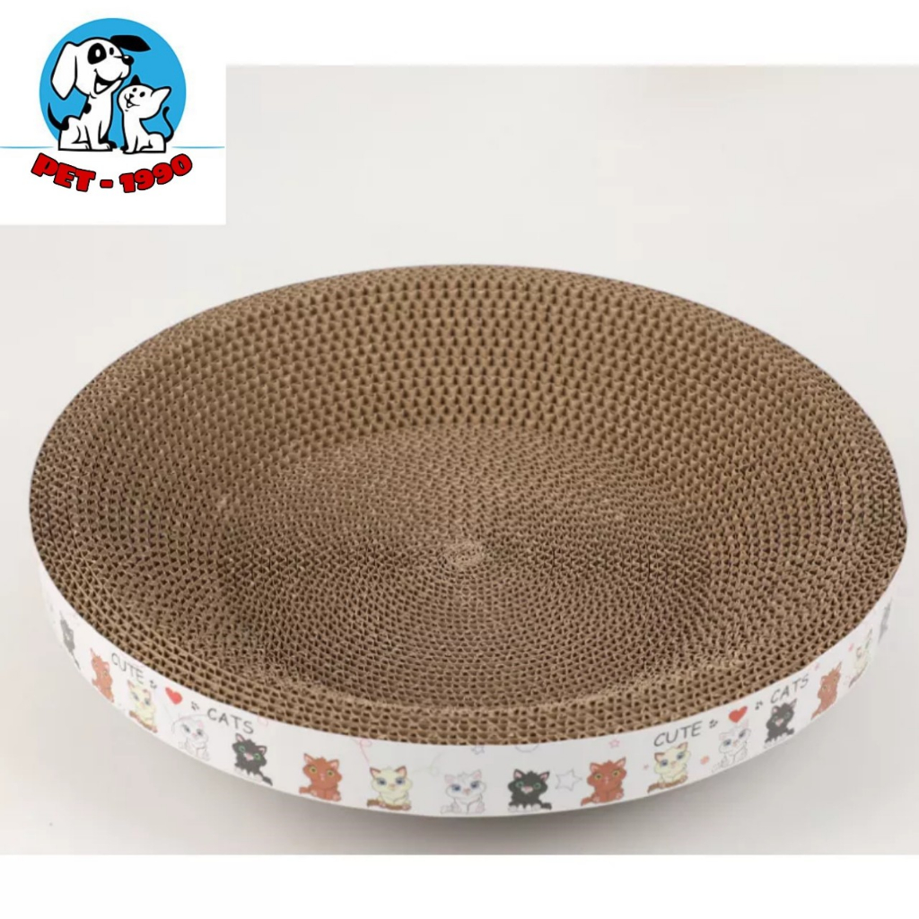 Ổ Nằm/Bàn Cào Móng Hình Tròn Dạng Lõm Cho Chó Mèo