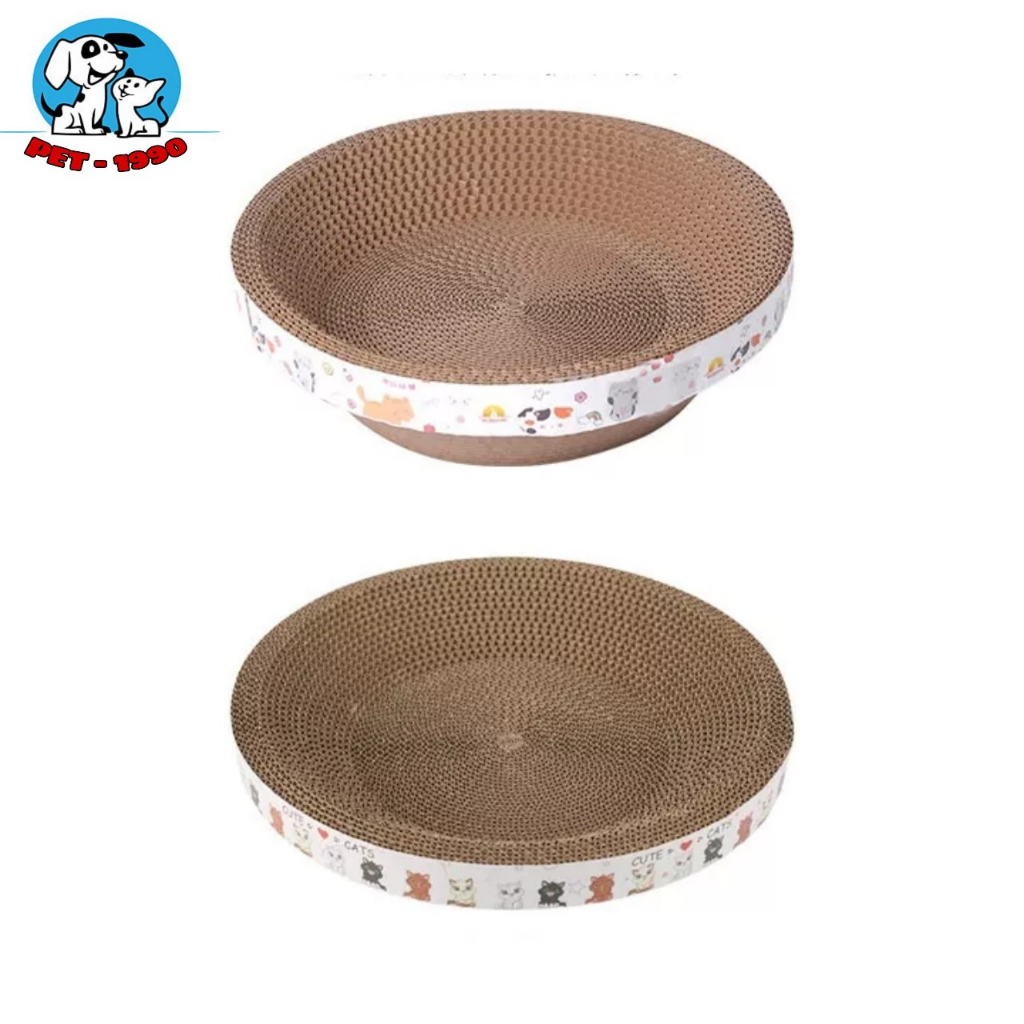 Ổ Nằm/Bàn Cào Móng Hình Tròn Dạng Lõm Cho Chó Mèo