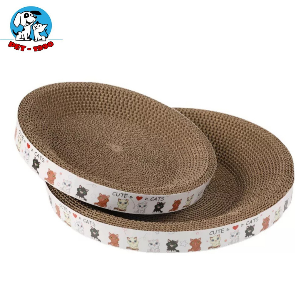 Ổ Nằm/Bàn Cào Móng Hình Tròn Dạng Lõm Cho Chó Mèo