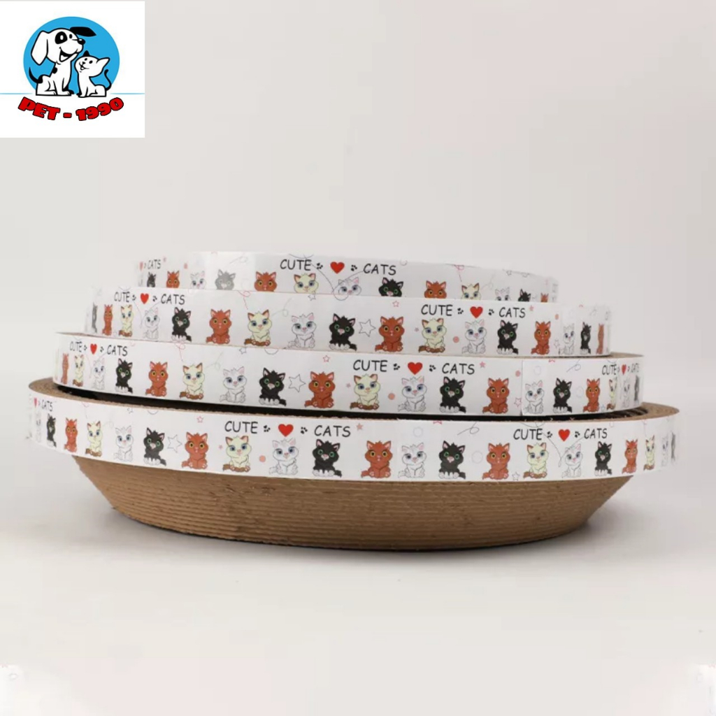 Ổ Nằm/Bàn Cào Móng Hình Tròn Dạng Lõm Cho Chó Mèo