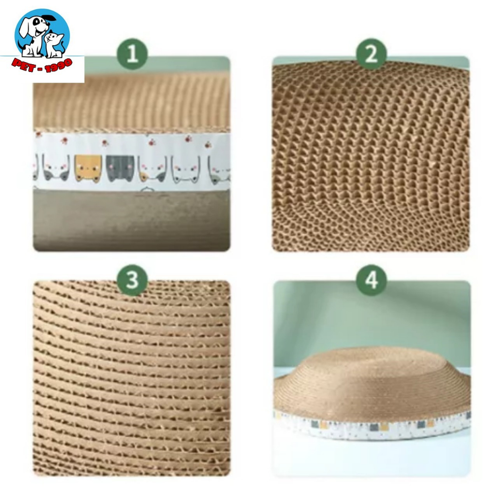 Ổ Nằm/Bàn Cào Móng Hình Tròn Dạng Lõm Cho Chó Mèo