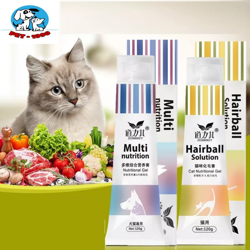 Gel Dinh Dưỡng Dorikey Bổ Sung Vitamin Khoáng Chất, Kích Thích Ăn Uống, Tiêu Búi Lông Hỗ Trợ Tiêu Hóa Chó Mèo