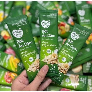 Bột ăn dặm gạo sữa yến mạch mămmy cho bé 6 tháng tuổi
