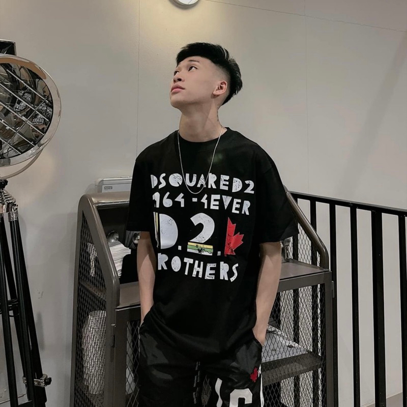 Áo Thun nam DSQ 040 hình in nhiệt cao cấp vải cotton co dãn 4 chiều phù hợp cho nam