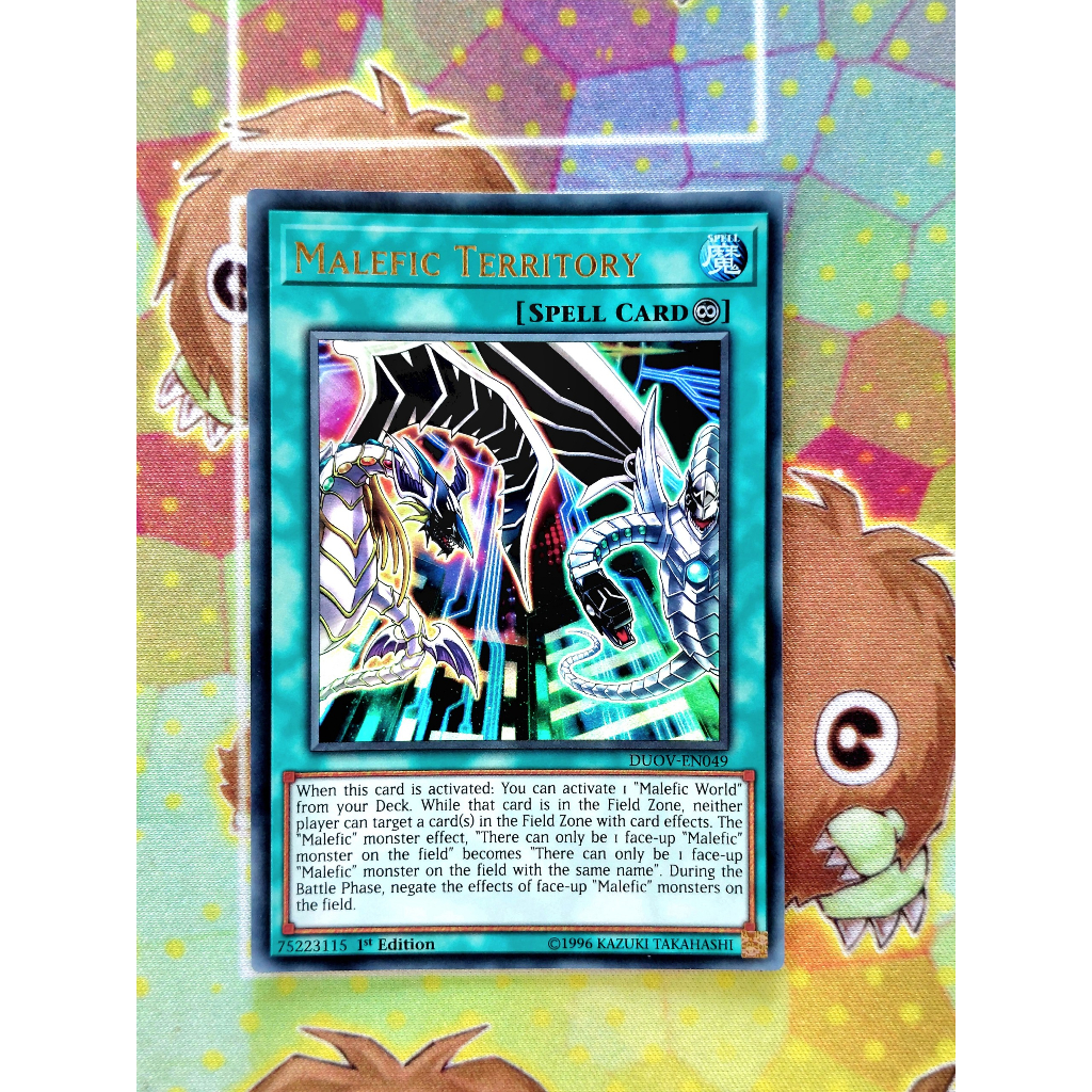 Thẻ Bài Mint90 Yugioh Spell Malefic Territory - DUOV-EN049 - Ultra