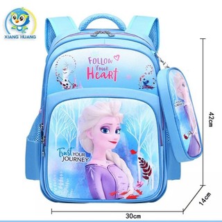 Tặng hộp bút Elsa - Balo Elsa ba lô cho bé gái tặng kèm hộp bút cặp đi học tiểu học siêu nhẹ size đại