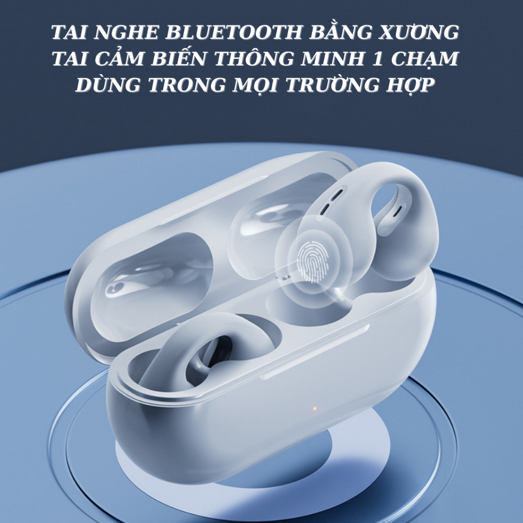 Tai Nghe Bluetooth Xương Tai T75 Không Dây, Nghe Gọi, Nhiều Chức Năng, Dùng Cho Iphone, Xiaomi, Samsung, Oppo, Laptop