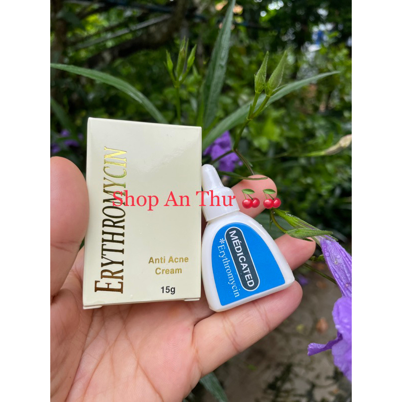 Kem mụn Médicated Erythromycin anti acne cream của Nhật