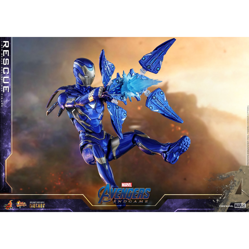 Mô Hình Hottoys 1/6 MMS-538 D32: Rescue - Iron man mark 49