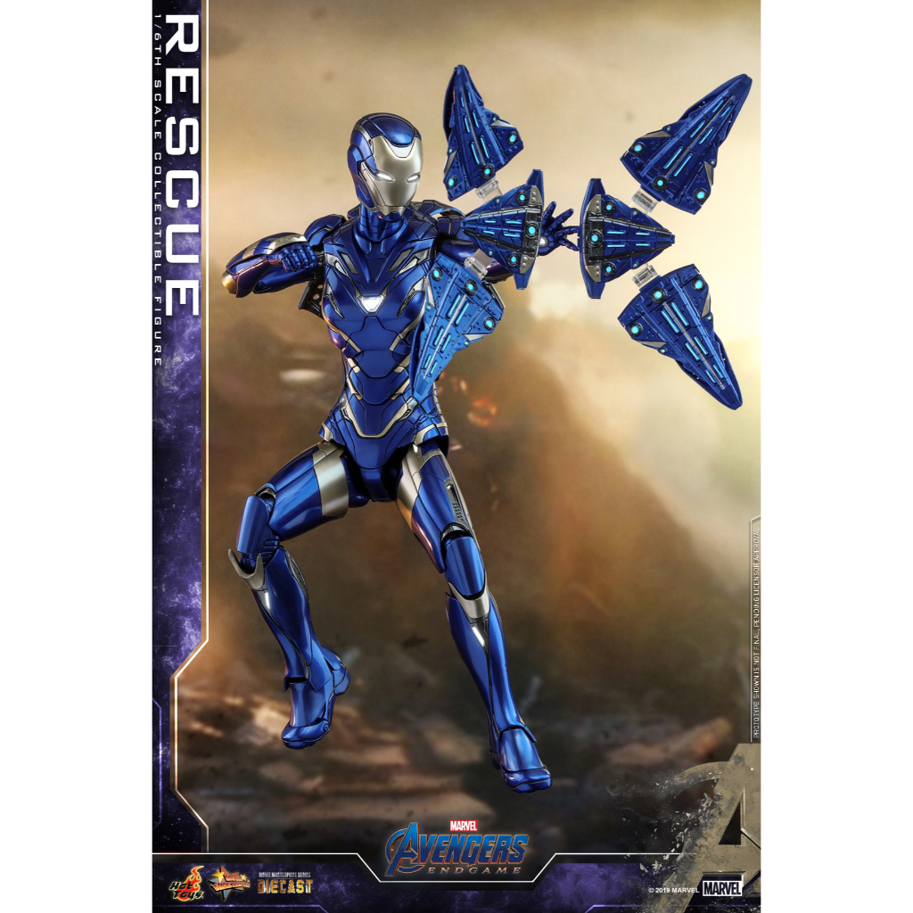 Mô Hình Hottoys 1/6 MMS-538 D32: Rescue - Iron man mark 49