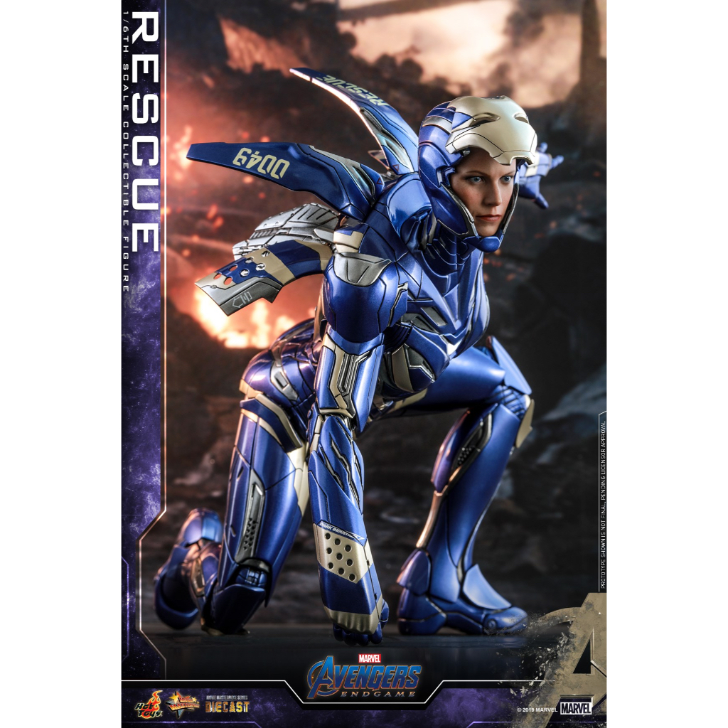 Mô Hình Hottoys 1/6 MMS-538 D32: Rescue - Iron man mark 49