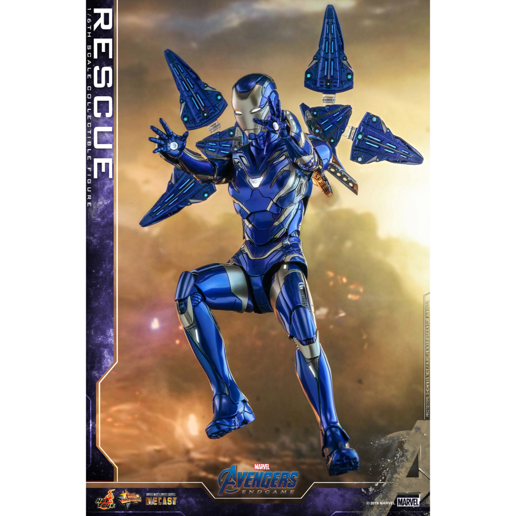 Mô Hình Hottoys 1/6 MMS-538 D32: Rescue - Iron man mark 49