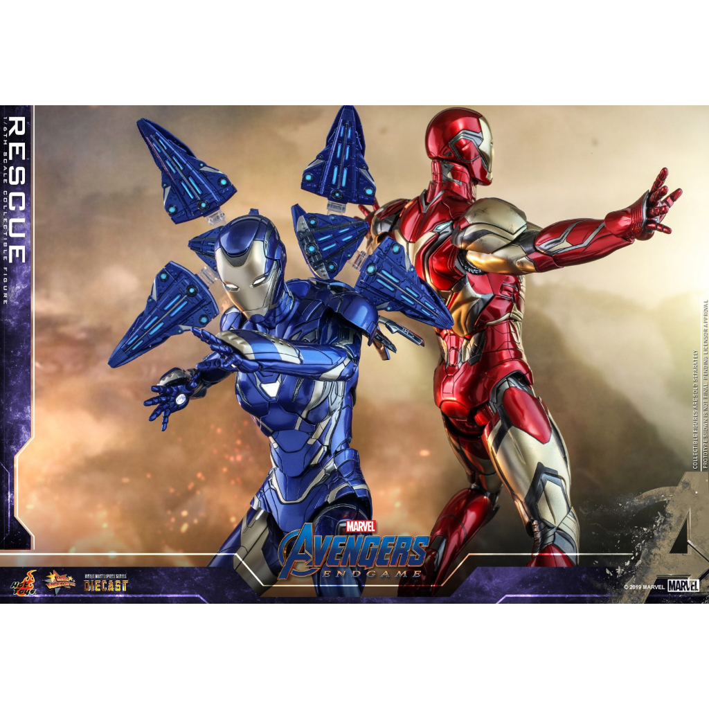 Mô Hình Hottoys 1/6 MMS-538 D32: Rescue - Iron man mark 49