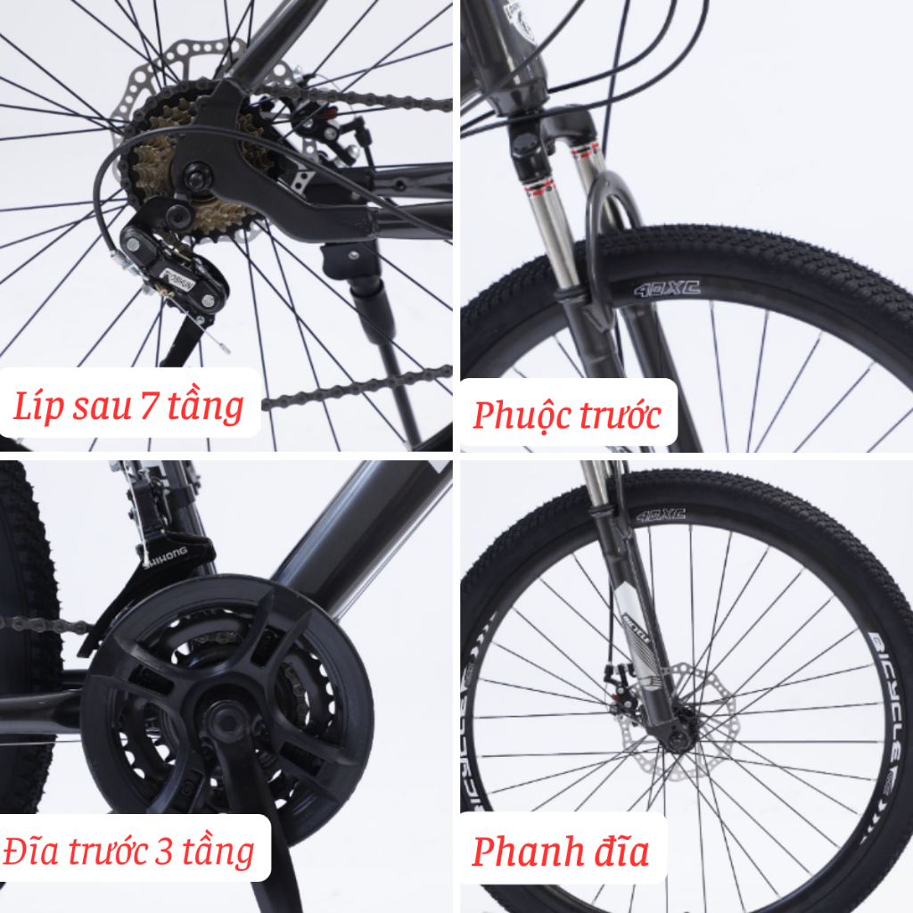 Xe đạp thể thao FUJIKO Z5, xe đạp ngoài trời, dã ngoại A010