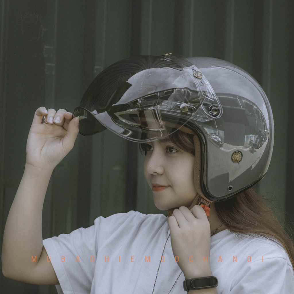 Kính Bubble Gắn Nón 3/4, Fullface - Kính Thay Mũ Bảo Hiểm Đủ Màu