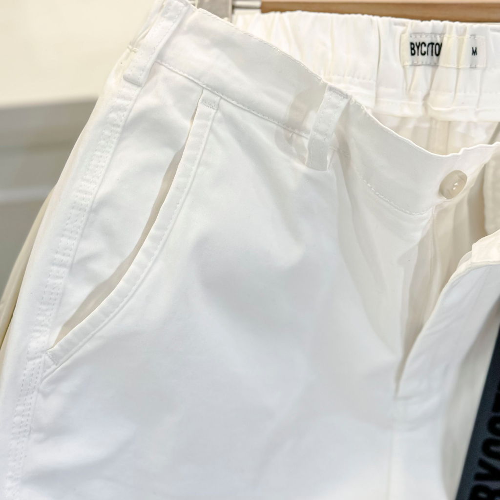 Quần Short Nam Cao Cấp Kaki White Trousers BY COTTON