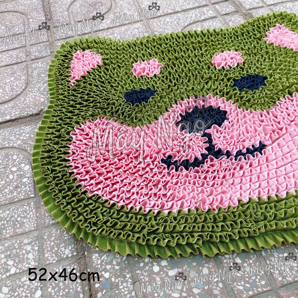 Thảm lau chân mặt shiba thảm hình thú