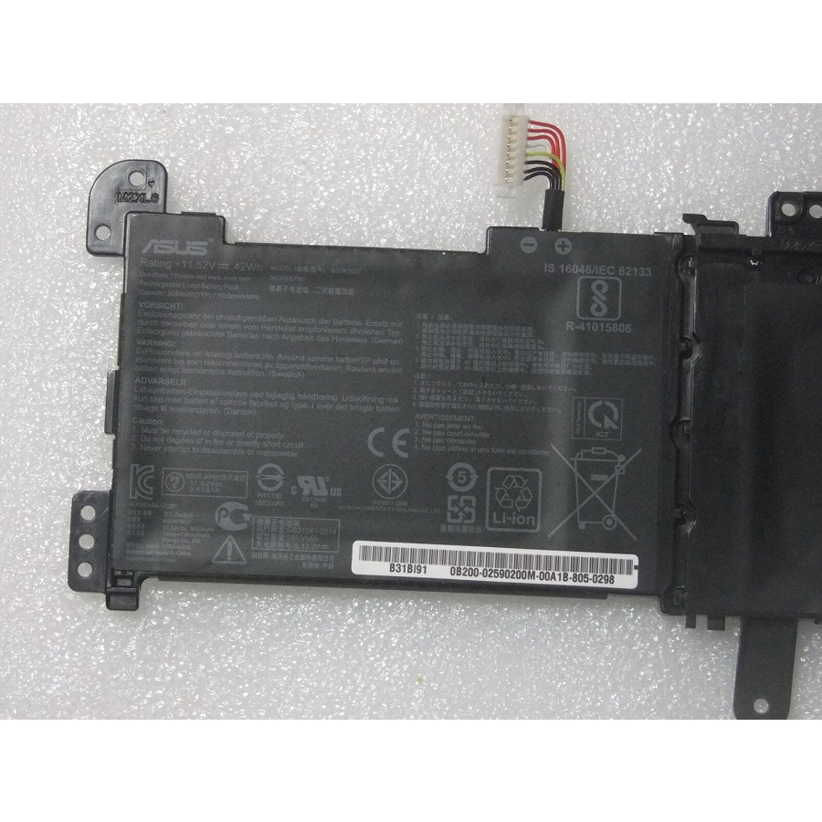 Pin Laptop Asus Vivobook 15 X510 X510U X510UF X510UQ X510UAR X510UA B31N1637