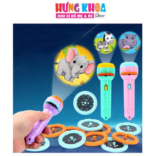  Đèn pin chiếu 80 hình ảnh cho bé thoả thích khám phá hoa quả, động vật, côn trùng, phương tiện, siêu nhân