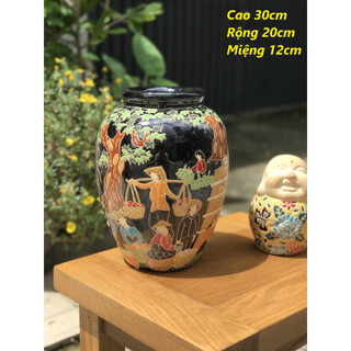 Bình hoa chợ quê gốm sứ Nam bộ cắm hoa trang trí decor cắm hoa