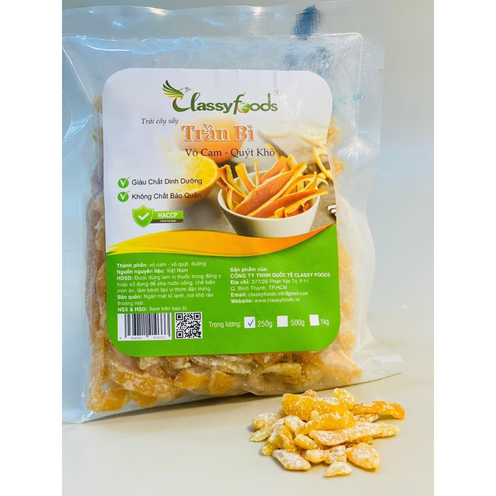 Trần Bì - Vỏ Cam -Quýt Khô - 500gr