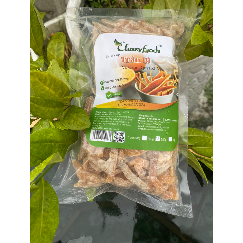 Trần Bì - Vỏ Cam -Quýt Khô - 500gr