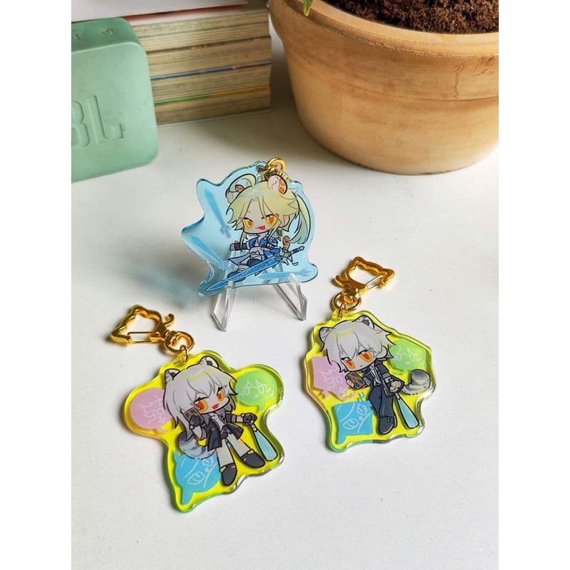 Keychain Honkai Star Rail • Móc khoá HSR [ Stelle + Caelus + Yanqing ]