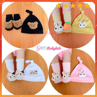 SET TẤT THÚ CỔ CAO + NÓN CỦ TỎI Cho Bé Trai Bé Gái Đáng Yêu