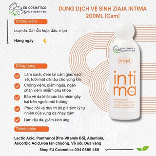 Dung dịch vệ sinh Ziaja Intima