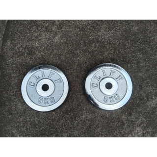 Cặp bánh tạ Cliff 5kg 3kg 2kg 1kg mạ trắng inox nhập khẩu