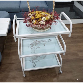 Xe kính spa ( xe đẩy 3 tầng có khay )