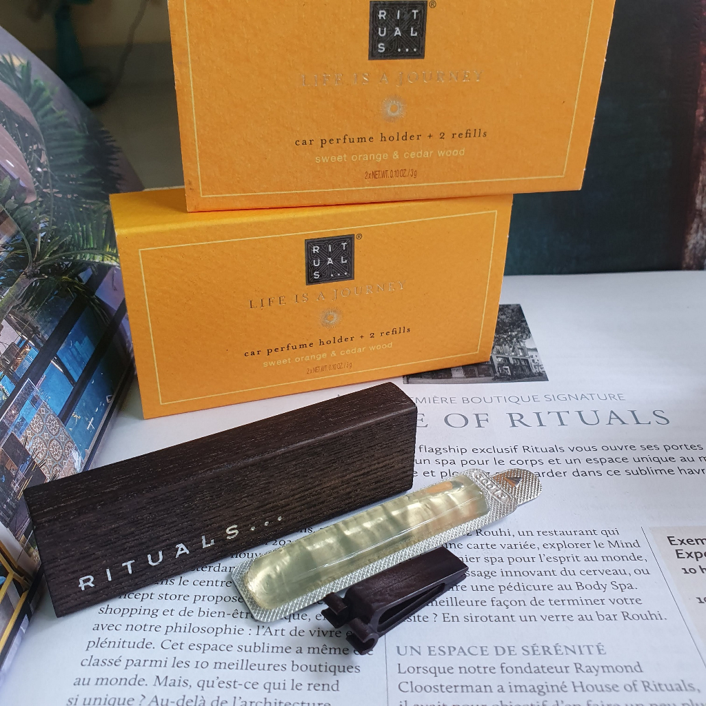 Sáp thơm ô tô Rituals car perfumed kẹp cửa gió ô tô chuẩn UK