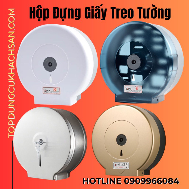 Hộp đựng giấy vệ sinh công nghiệp cuộn lớn, Hộp đựng giấy vệ sinh treo tường