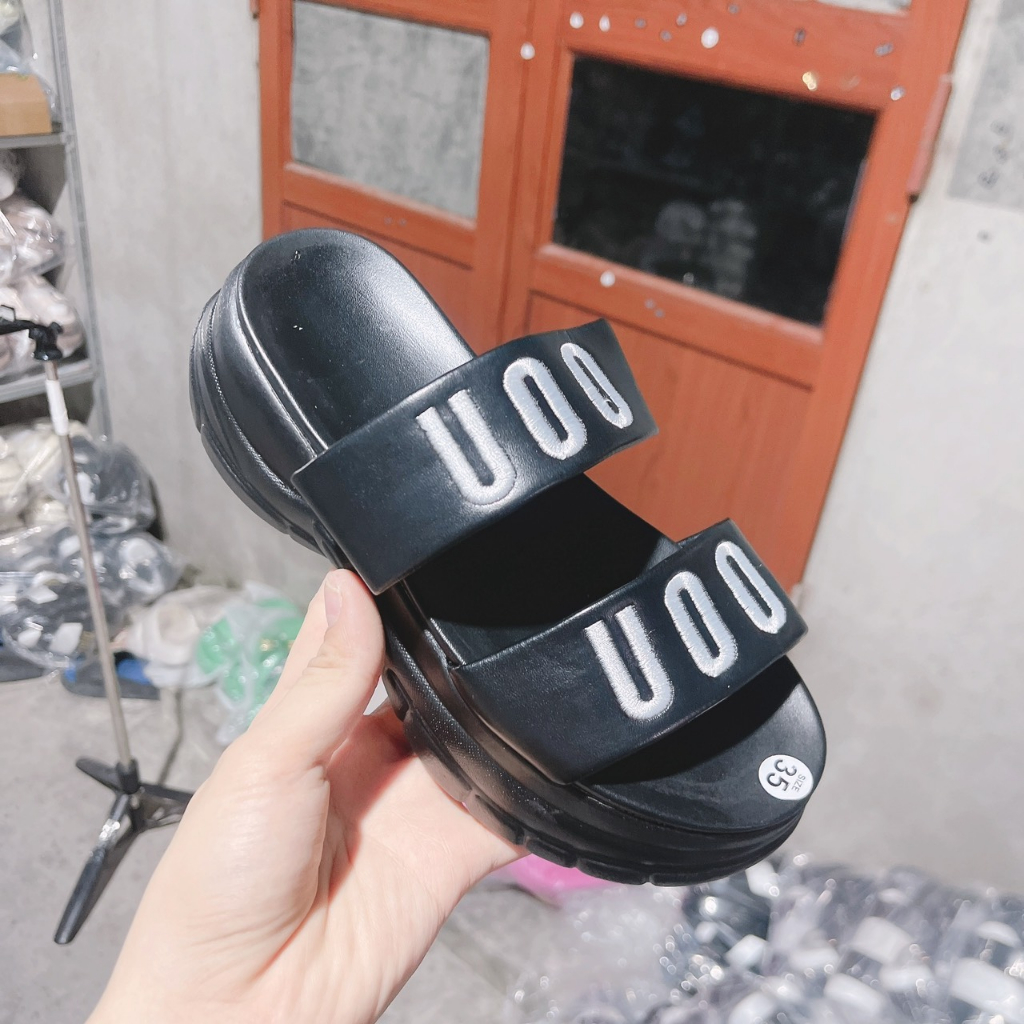 DÉP NÂNG ĐẾ 5CM 2 QUAI UOO MẪU MỚI DA MÈM[UOO2]