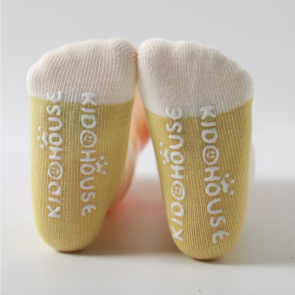 Tất trẻ em thu đông Kid House chất liệu cotton co dãn chống trượt 8 màu cực xinh cho bé trai bé gái