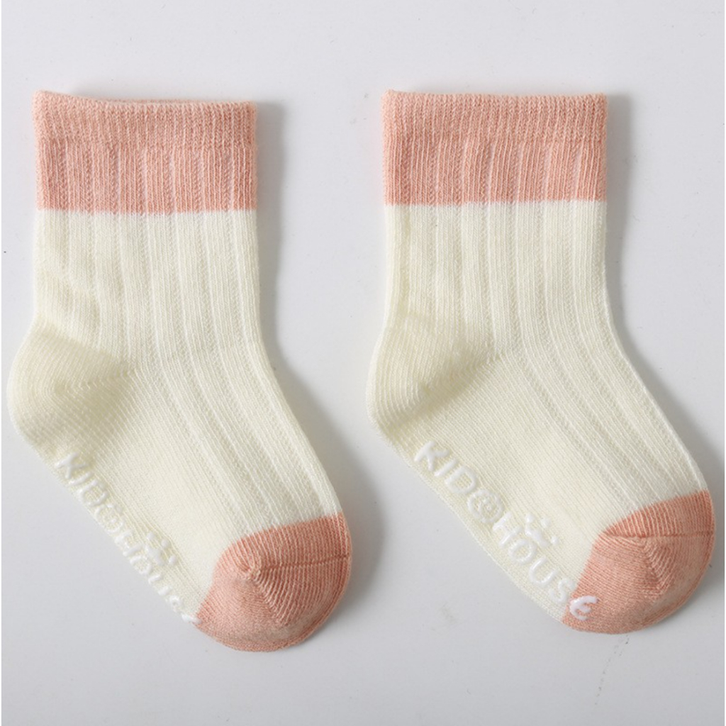 Tất trẻ em thu đông Kid House chất liệu cotton co dãn chống trượt 8 màu cực xinh cho bé trai bé gái