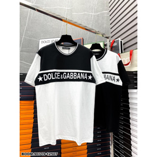 Áo Phông Nam DG Phối 2 Màu Siêu Đẹp - Áo Thun Dolce Mặc Đôi Nam Nữ Cực Chất
